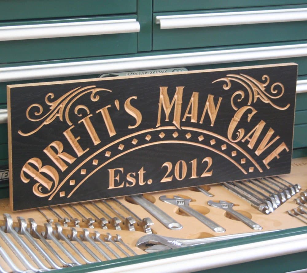 Browse our man cave sign collection for the very best in custom shoes, sneakers, apparel, and accessories by independent artists. Custom Man Cave Sign Guy Gift Rustic Man Cave Sign Carved