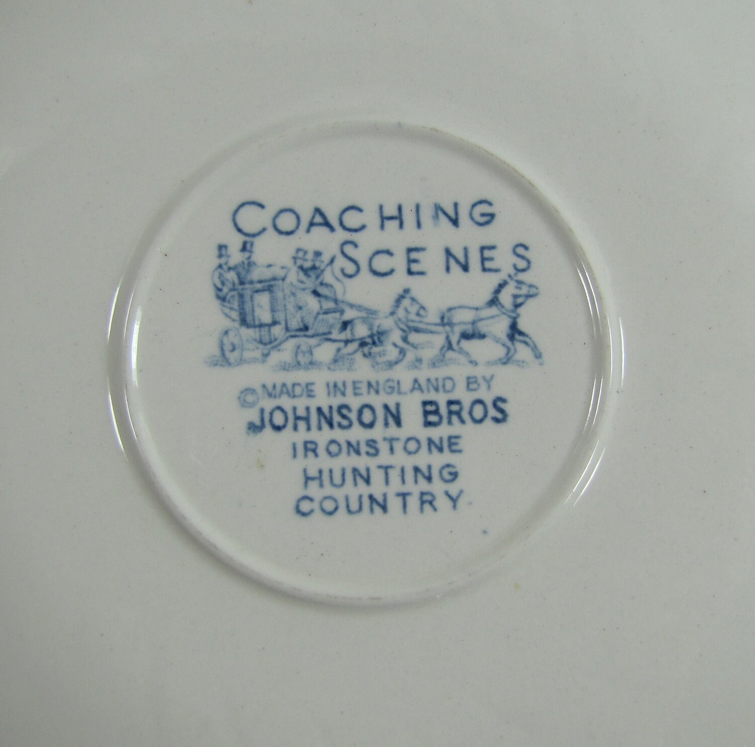 Coaching Scenes Johnson Bros Ironstone Hunting Country
