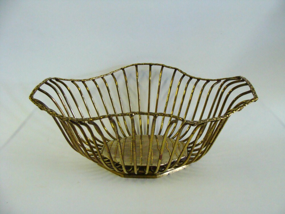 Solid Brass Wire Basket / Fruit Bread Wire Basket / Fruit
