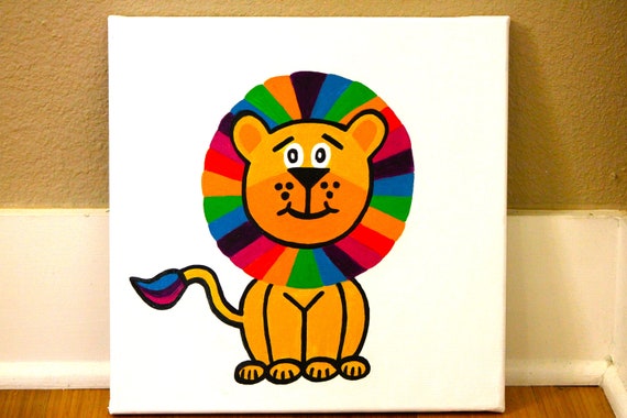 Items similar to Lion (Nursery Art) on Etsy