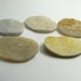 5 Natural Agate Druzy cabochons from Uruguay