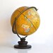 Yellow Cram's Imperial World Globe - Dual Axis - 1940's/50's Vintage - Rare Color