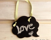 Small Chalkboard Cloud Speech Bubble Wedding Decorations, Small Photo Props, Tags, Table Numbers - Reusable Rewritable, Wedding Decor Il_170x135