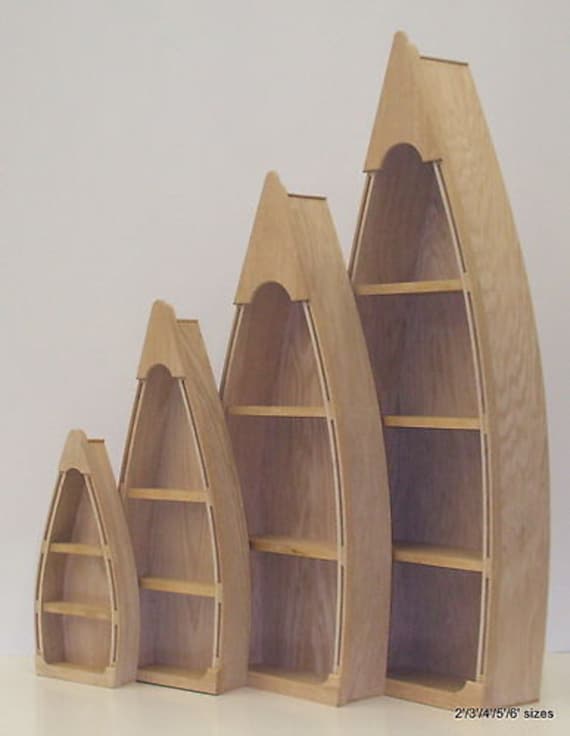 Handmade wooden canoe