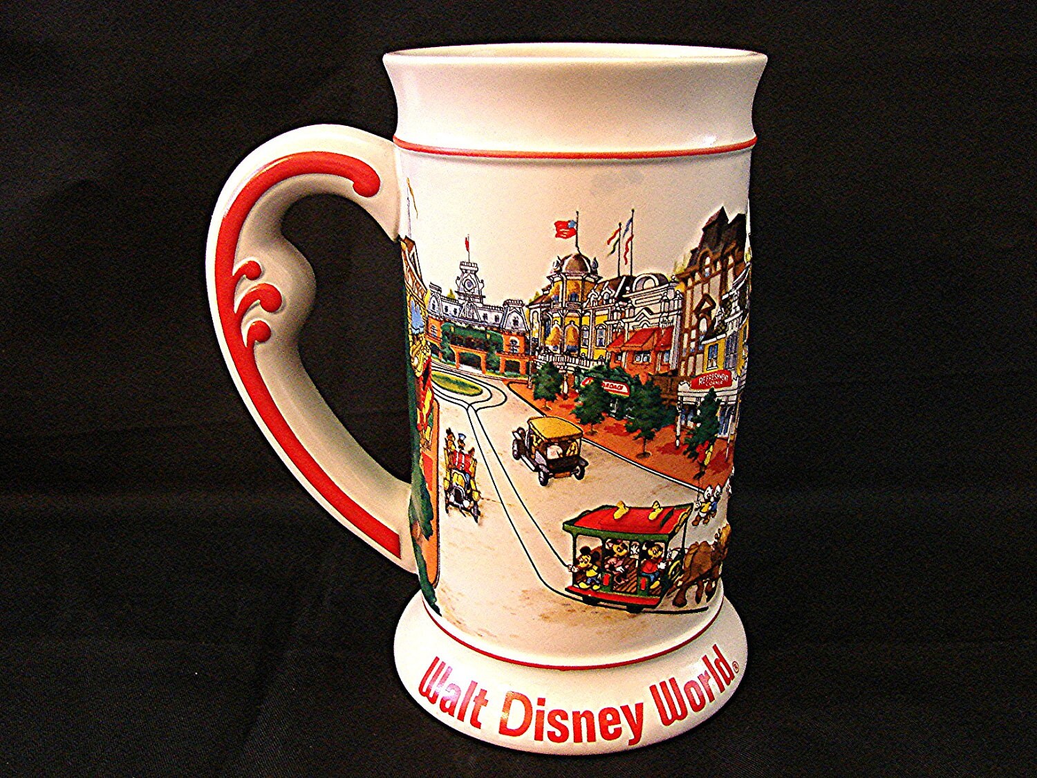 Vintage Walt Disney World Souvenir Mug Main Street 3D STEIN