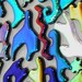 Bitsy Dichroic Glass Shapes