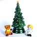 Vintage Avon Christmas Tree, Pomander Centerpiece, Ceramic Salt & Pepper Shakers, Hostess Set