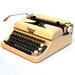 Revitalized Buttercream Consul De Luxe Typewriter Professionally Refurbished Portable & Two New Ribbons