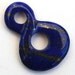 Lapis Lazuli Infinity Focal Bead Natural Blue Stone Qty1