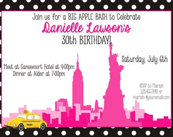 New York Party Invitations 10