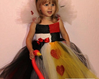 Queen of Hearts Tutu Costume Newborn-12 months