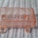 Vintage Pink Glass Toothpick Holder or Candy Dish