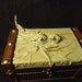 Leather Box Desk Organizer Storage Desk Accessory Christmas Gift OOAK Leather Box Handmade Stocking Stuffer