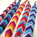 Friendship Bracelets, Wide, Chevron Pattern, Bright Colors, SET OF 5