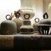 A set of five metal vintage bells.
