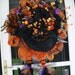 SALE Black & Orange Witch Wreath
