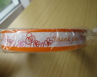 Flower Design Japanese Deco Thank You Tape
