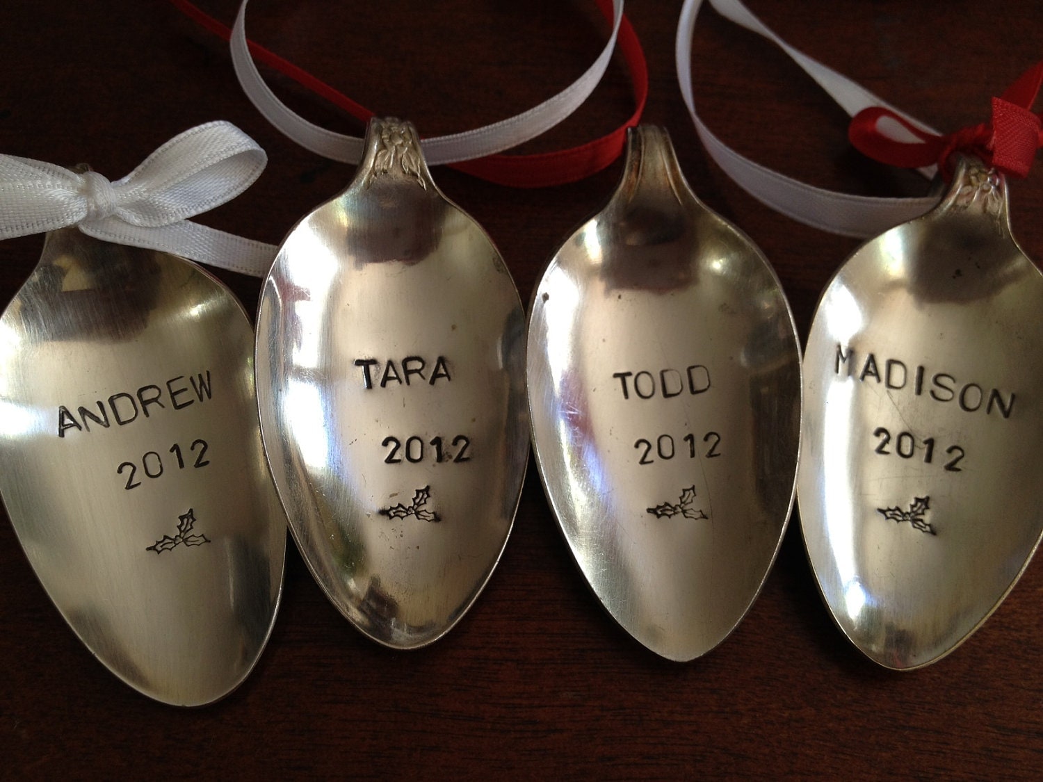 recycled silverware christmas spoon ornaments hand sted set recycled silverware christmas spoon ornaments hand sted set