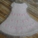Beautiful pink 100% angora tiered dress with delicate beading for Blythe, Pullip, Dal. Licca, Barbie or similar dolls