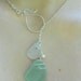 Sea Glass Lariat Necklace