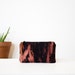 zippered wallet, reverse tie dye