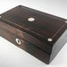 Attractive Antique Wooden Jewellery Box with Mother of Pearl Inlay