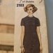 Vintage 1960s, 70s Vogue Courturier Design 2103 Sybil Connolly Dress Sewing Pattern, Size 8, Bust 31 1/2