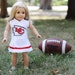 American Girl Doll Kansas City Chiefs NFL football cheerleader outfit
