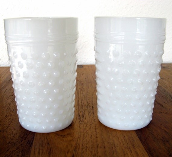 hobnail drinking glass