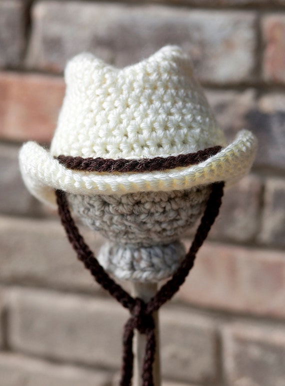 for pattern hat newborn cowboy crochet Cowboy  Photography  hat baby Crochet  combo  Choose Prop color