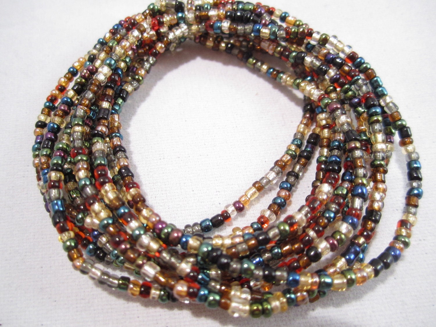 Multi Mix Seed Bead Stretch Bracelet Beaded Stretch Bracelet