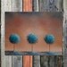 ORIGINAL Abstract Tree Oil Painting, Brown and Blue Contemporary Art, Textured Canvas, 6 x 8, Good Afternoon