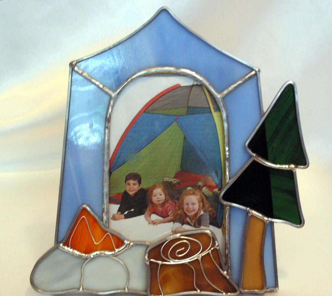 Camping picture frame