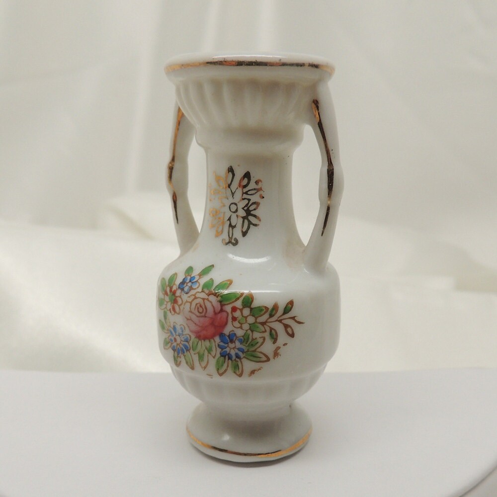 Vintage Tiny Porcelain Vase Marked Japan