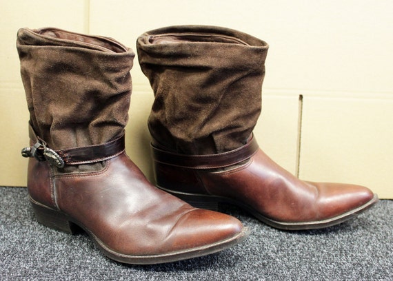 mens western slouch boots
