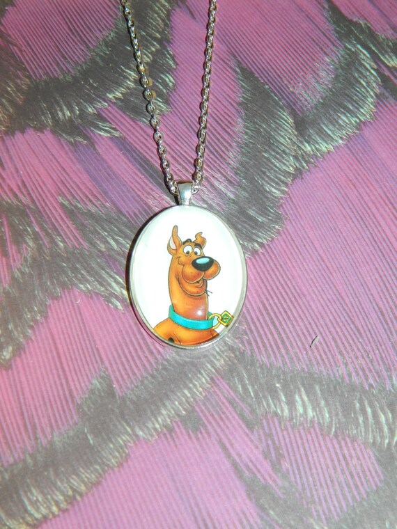 Scooby Doo Glass pendant Necklace Choice of by PrettyInPInkToon