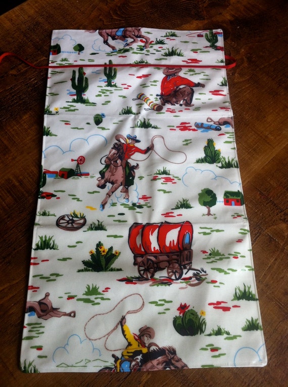 Baby Travel Changing Mat Made in Cath Kidston Cowboy easy