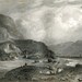 19th Century Vintage Antique Print Loch Lochy Inverness Scotland historical engraving Scottish genealogy