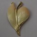 Vintage Coro enamel leaf brooch