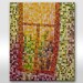 Original Modern Abstract Autumn painting on canvas. Orange Colorful Unique Nature Window Mosaic Kitchen art. Hand painted Wall decor 24x20