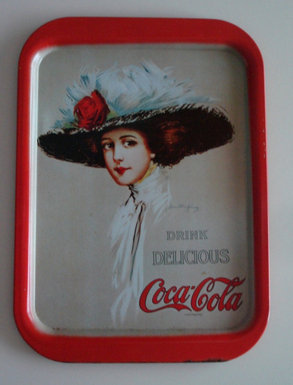 Vintage 1971 Reproduction of 1909 Coca Cola Tray Hamilton