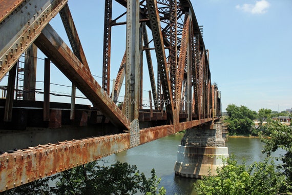 Items similar to Rusty Bridge, Nashville Photograph 7x5 Old Railway ...