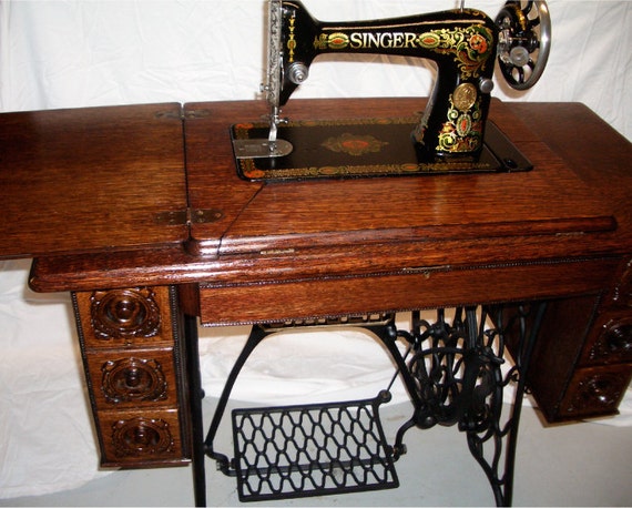 singer red eye 66 treadle sewing machine