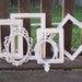 SALE Vintage Shabby White Picture Frames