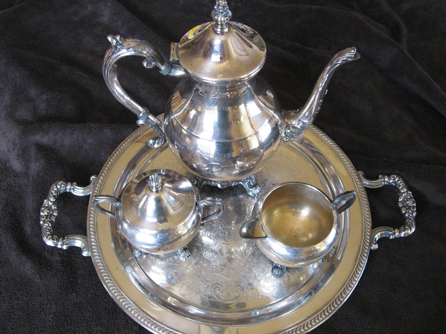 1883 FB Rogers model 2391 Silver Plate Four Piece Coffee/Tea
