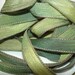 Hand Painted Silk Ribbon Woodland Wrist Wrap Ribbon