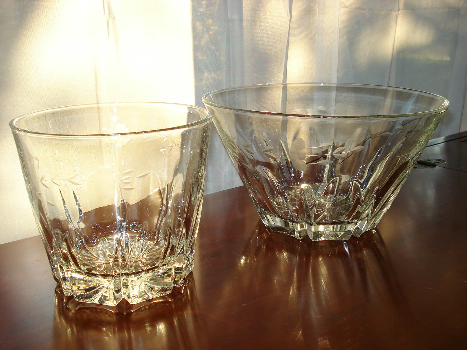 Vintage Set of 2 Princess House Crystal by