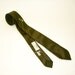 50s Towncraft Skinny Tie Narrow Mad Men Era Mid Century Mod Green & Gold Sharkskin Mens Vintage Penney's Towncraft Necktie