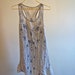 1920's style influenced sleeveless silk dress