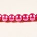 Pink Glass Pearls 3mm Round Hot Pink Tiny Faux Pearl Glass Beads 100 Loose Beads per Pack
